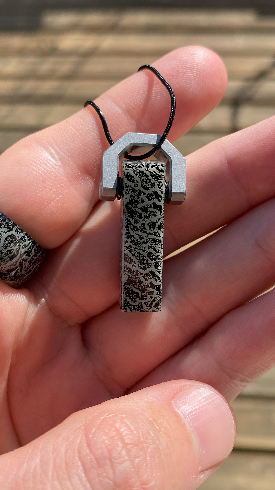 Black GLO Fragment Pendant