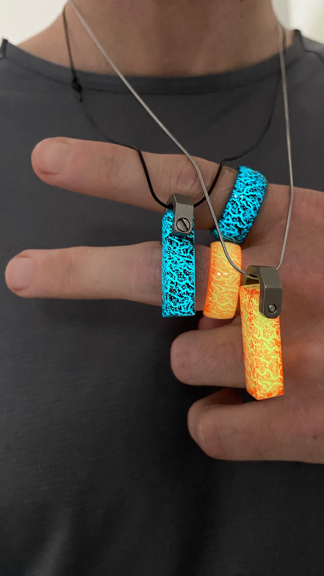 Black GLO Fragment Pendant