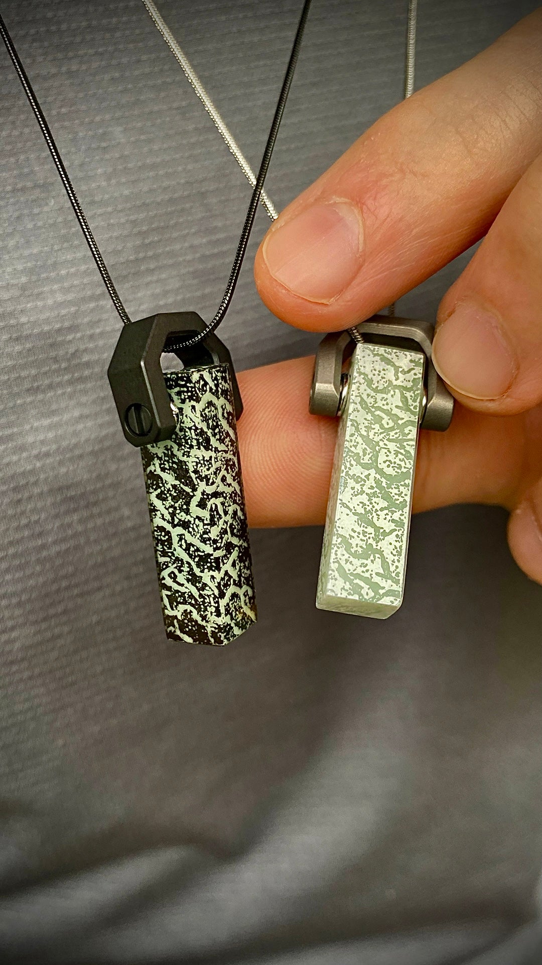 Glacier GLO Fragment Pendant