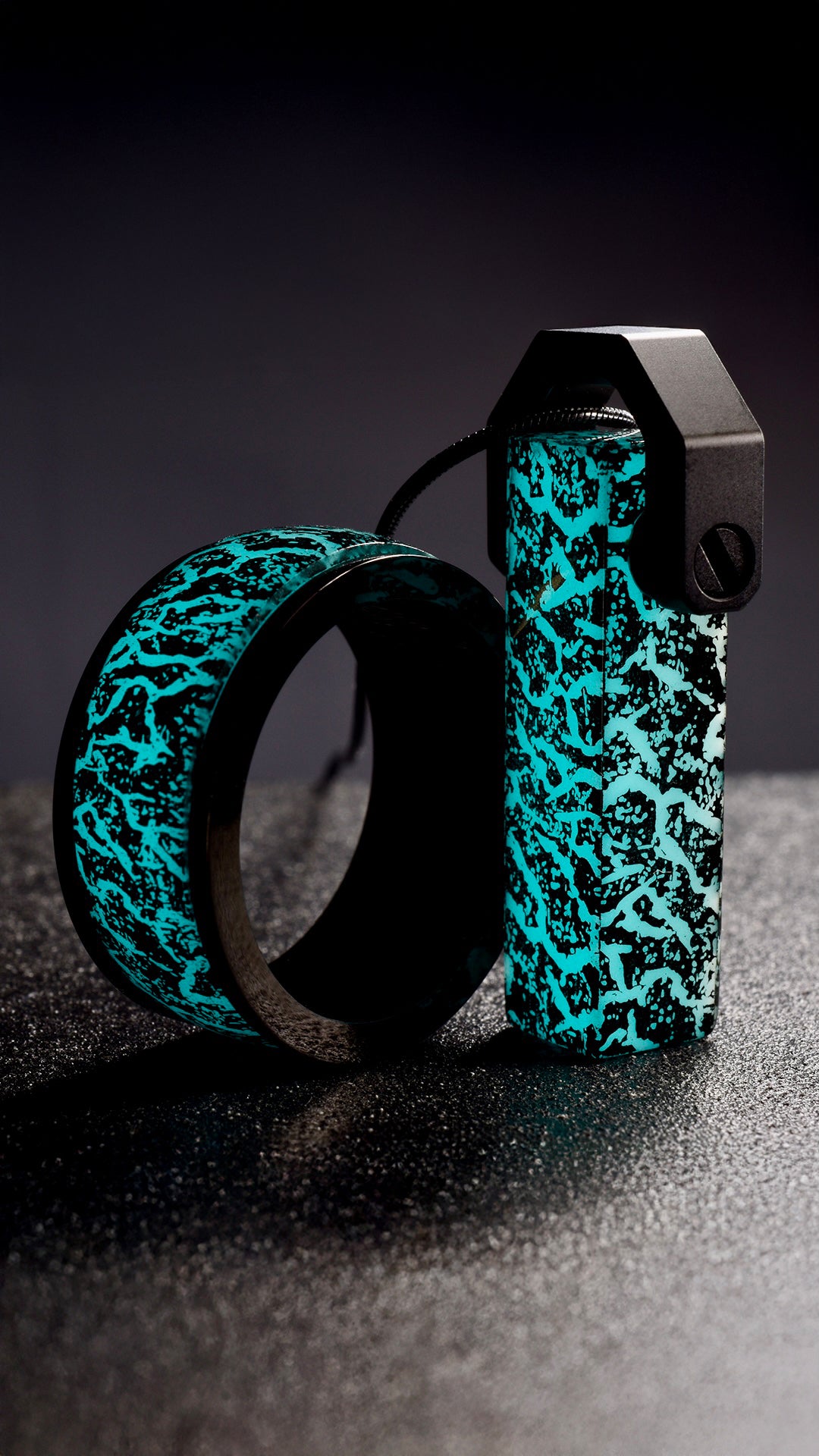 Black GLO Fragment Pendant