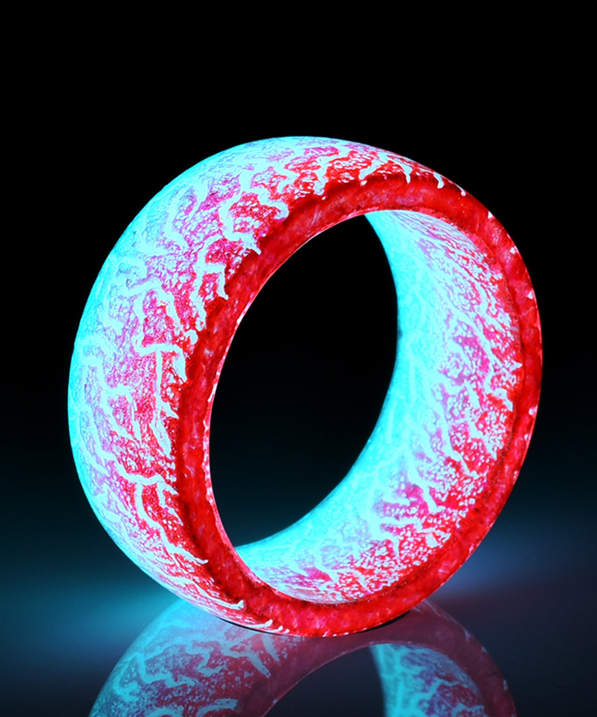 Sexy Berry Glow in the dark ring Pink White Secret Woods