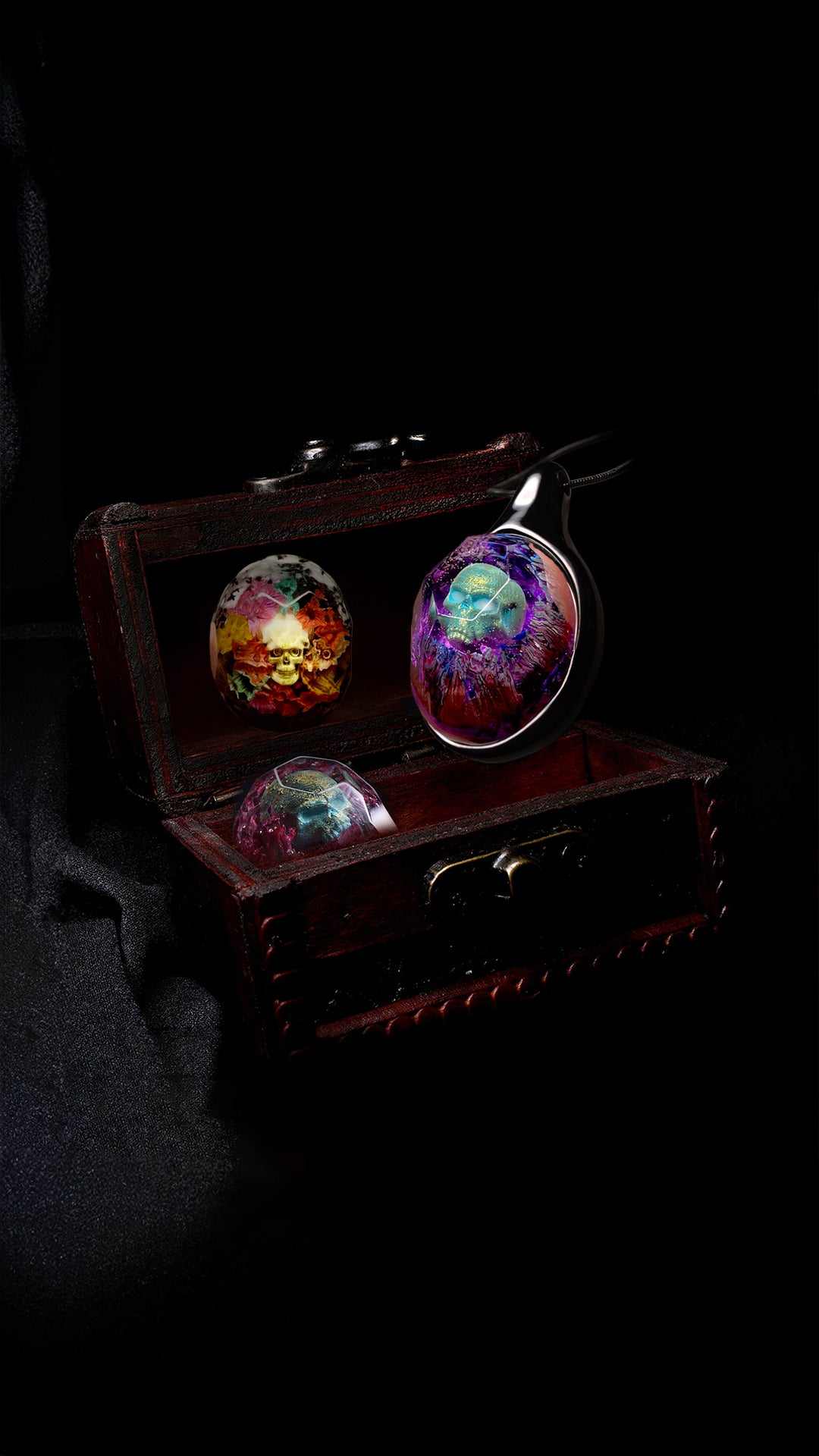 SPOOKY CHEST | 3 SKULL SHELLS + 1 BASE