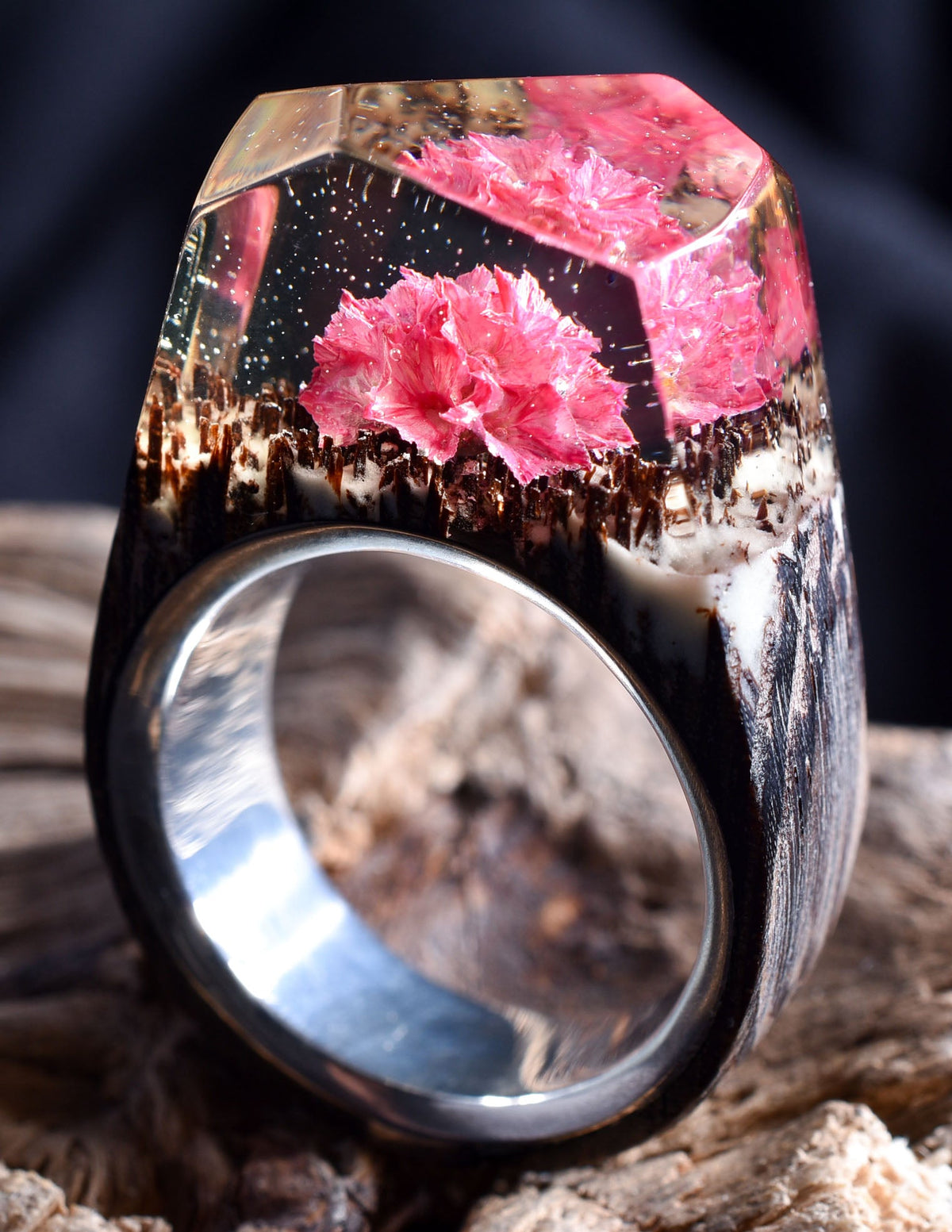 Silver Ethereal Blossom Size-10