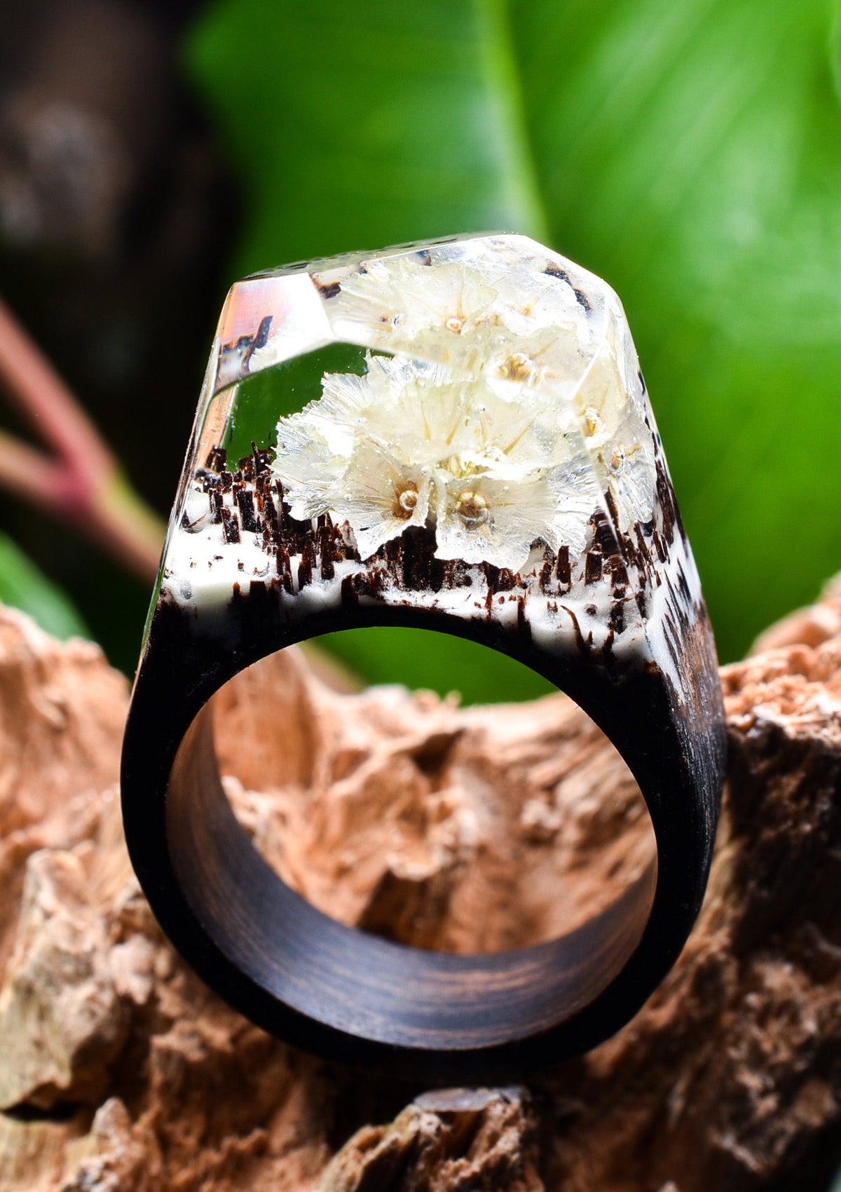 Ethereal White Flower Size-6