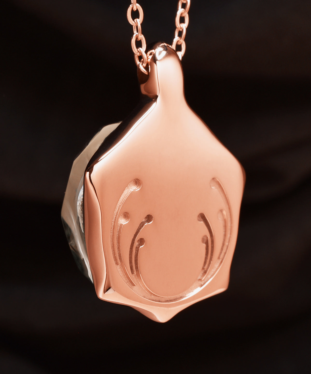 Alpine Meadows &amp; Rose Gold Turtle Pendant