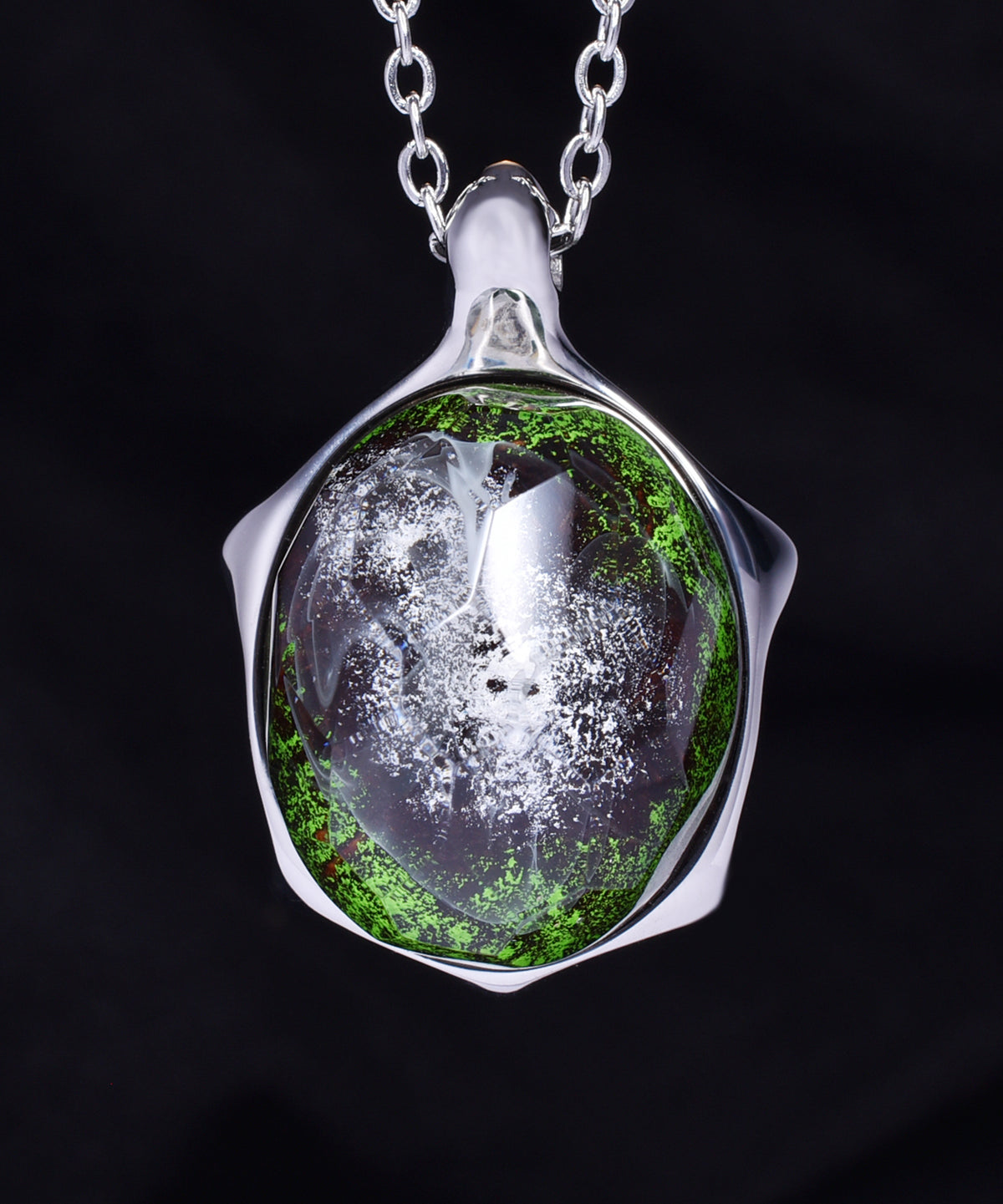 Alpine Meadows &amp; Steel Turtle Pendant