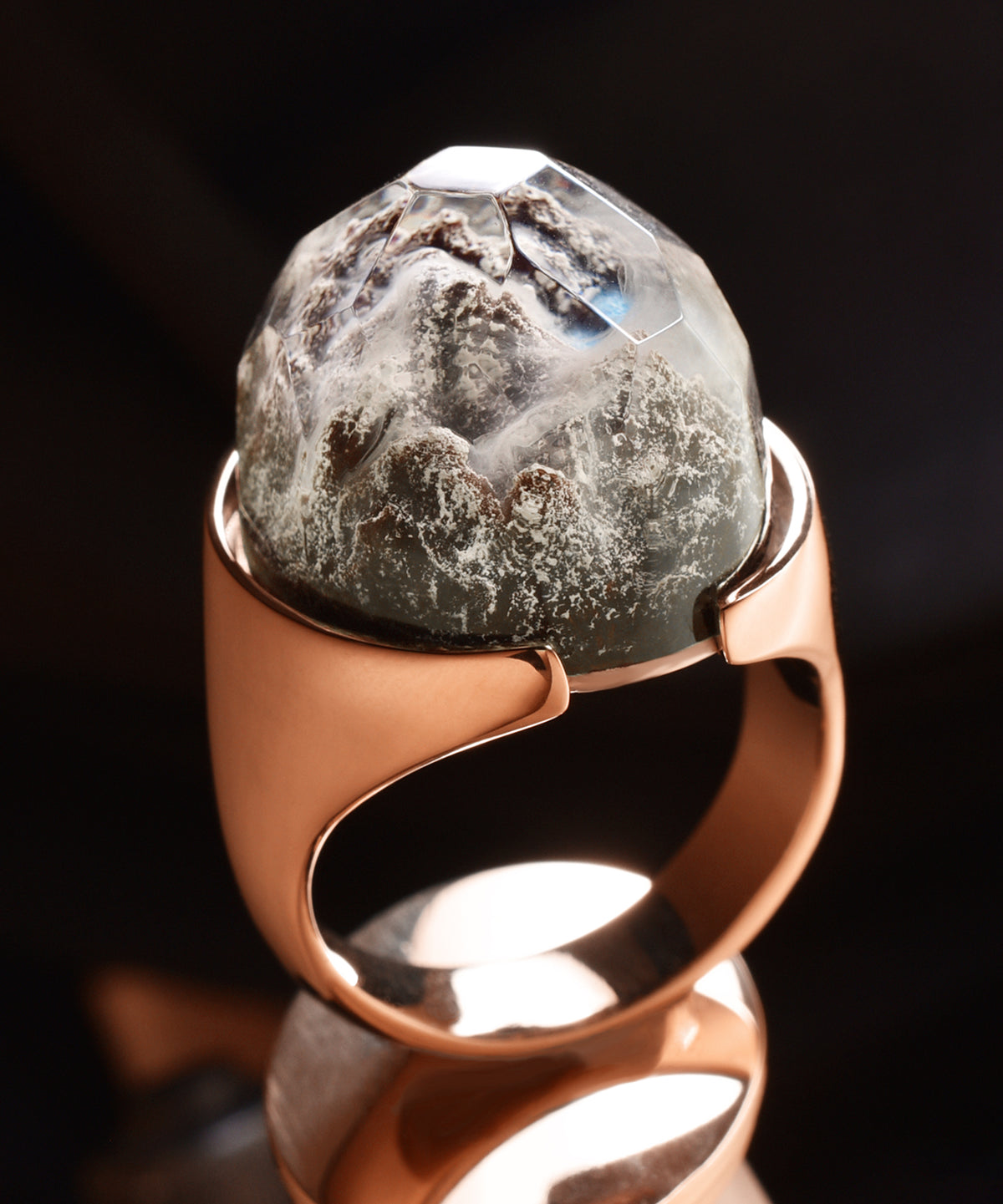Rose Gold Halo Ring (BASE)