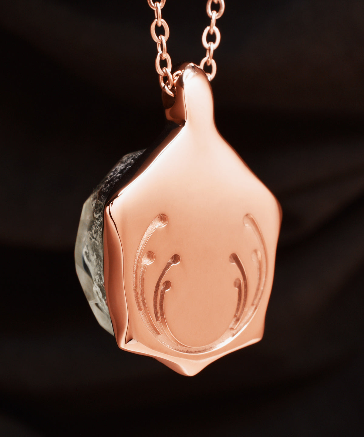 Arctic Summit &amp; Rose Gold Turtle Pendant