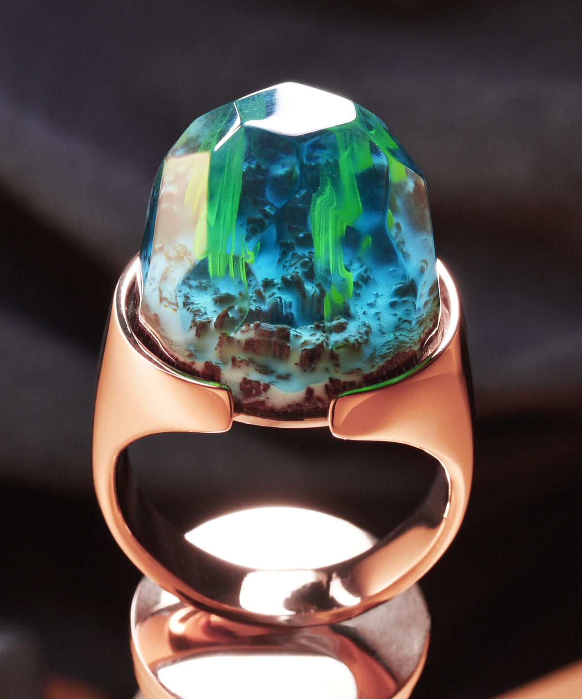 Rose Gold Halo Ring (BASE)