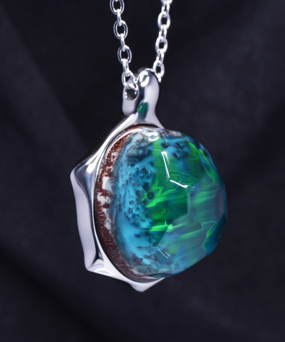 Aurora Borealis &amp; Turtle Pendant (COMBO)