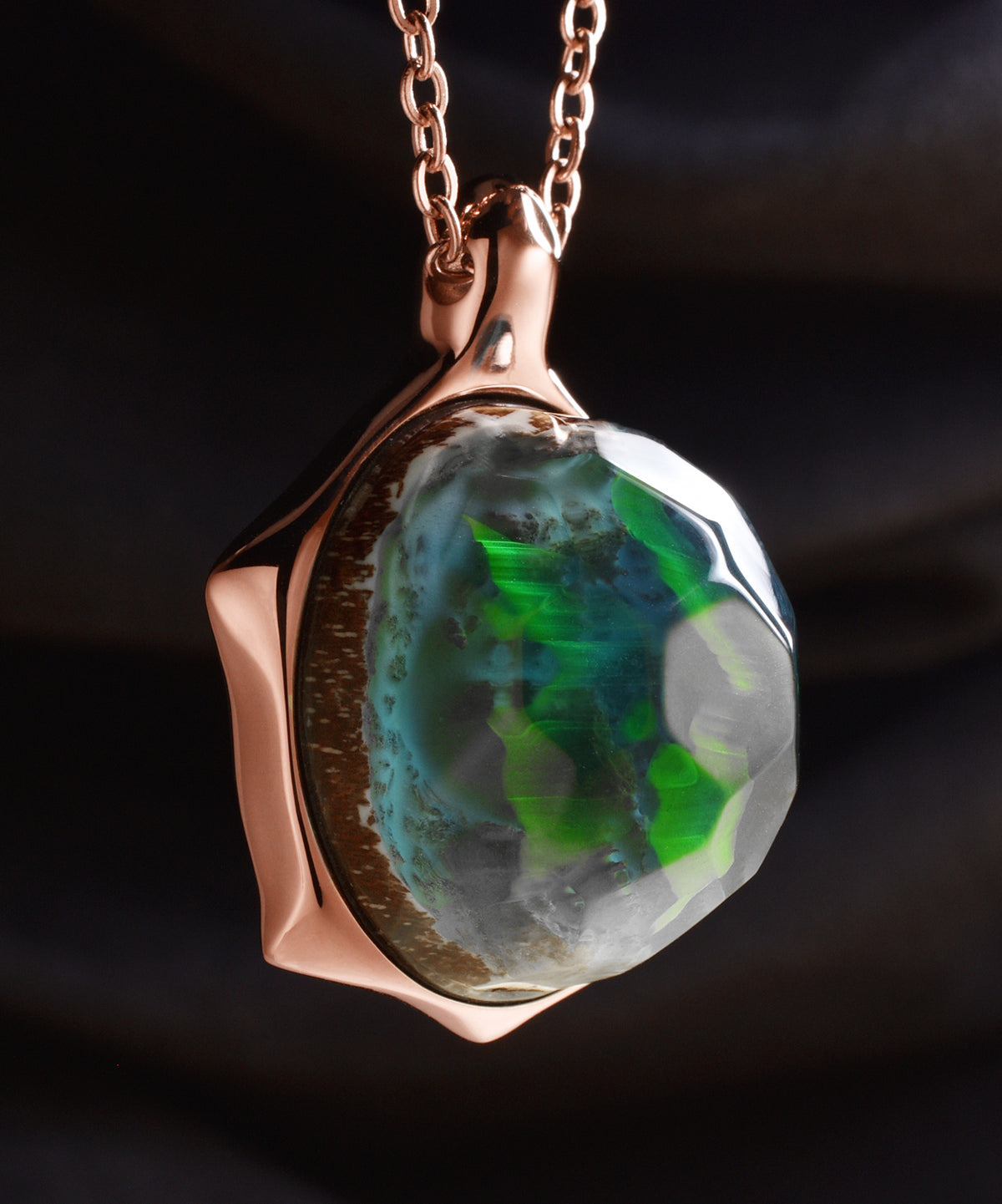 Aurora Borealis &amp; Turtle Pendant (COMBO)