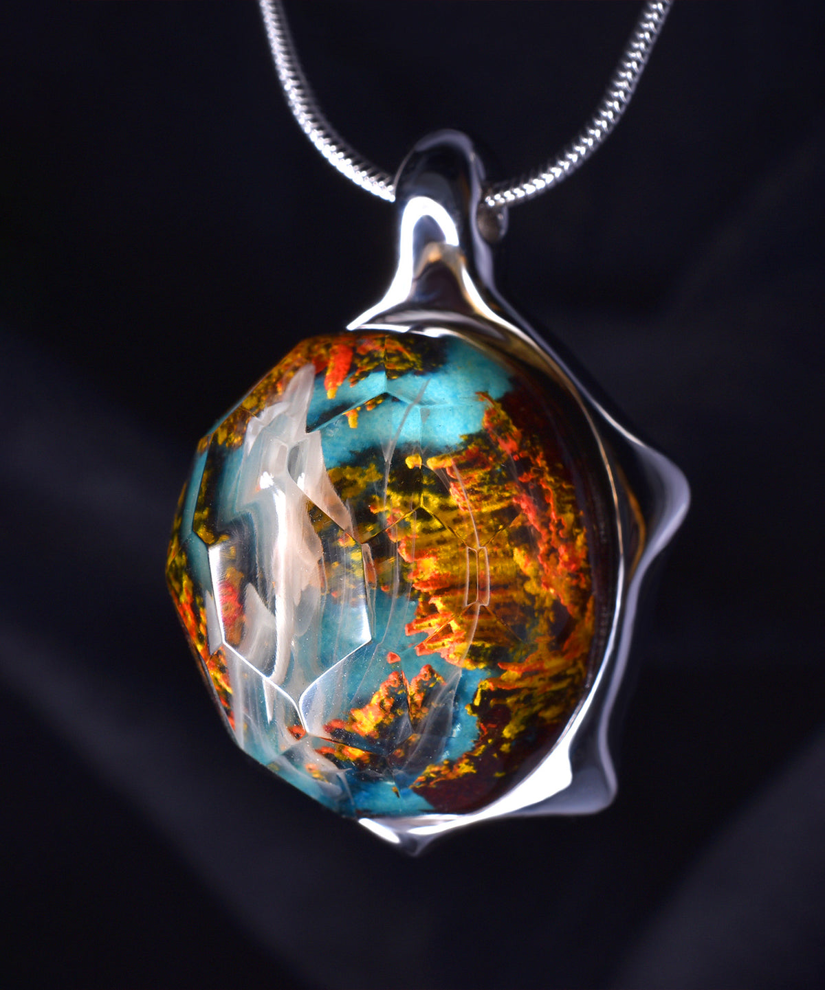 Autumn River &amp; Turtle Pendant (COMBO)