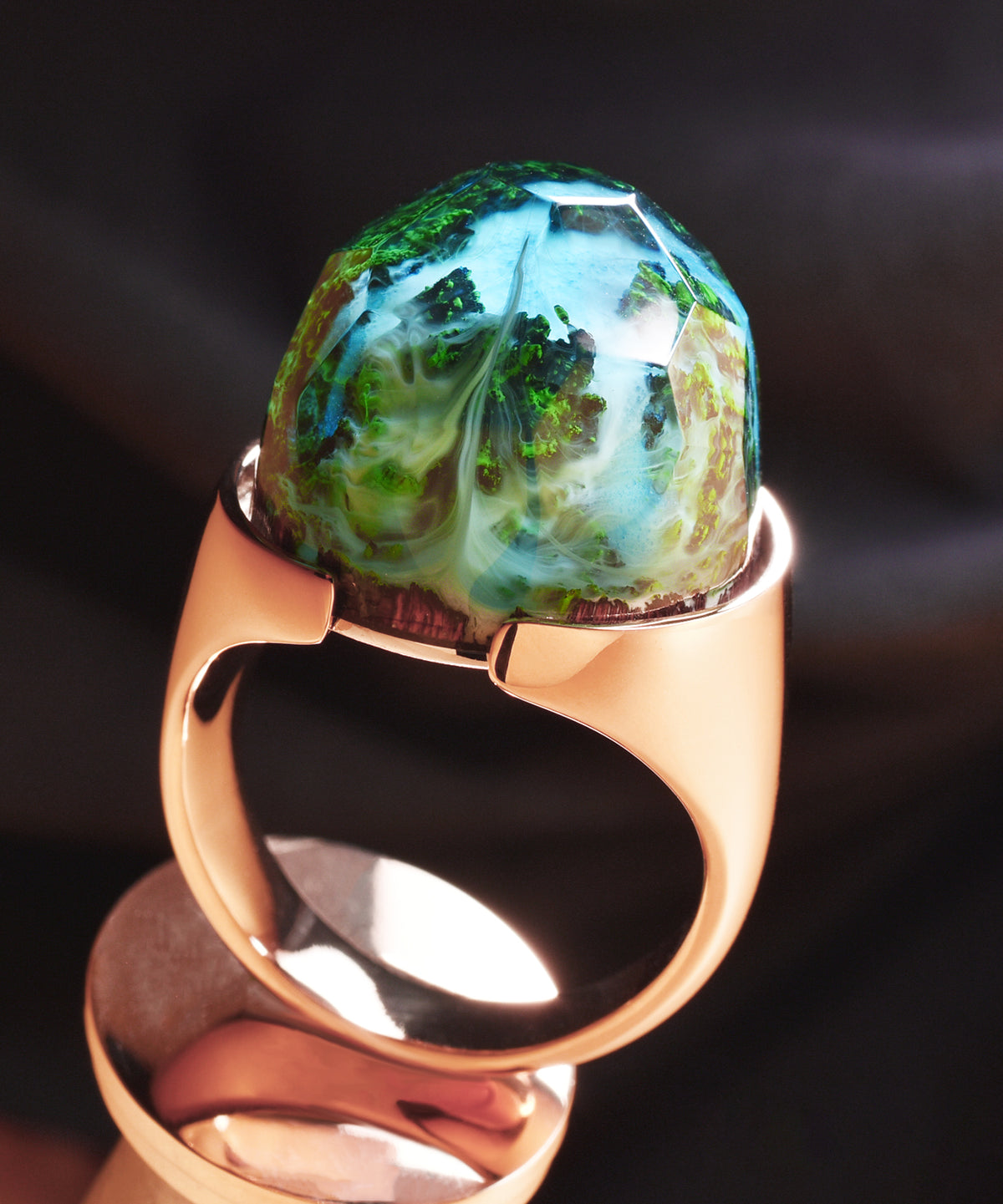 Rose Gold Halo Ring (BASE)