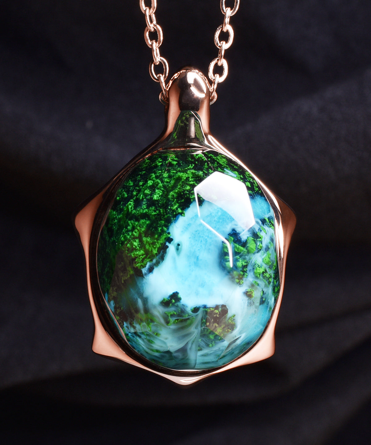 Azure Falls &amp; Turtle Pendant (COMBO)