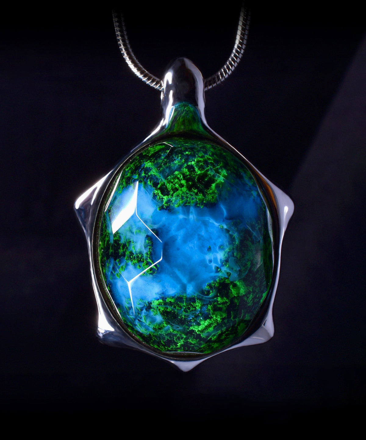 Azure Falls &amp; Turtle Pendant (COMBO)