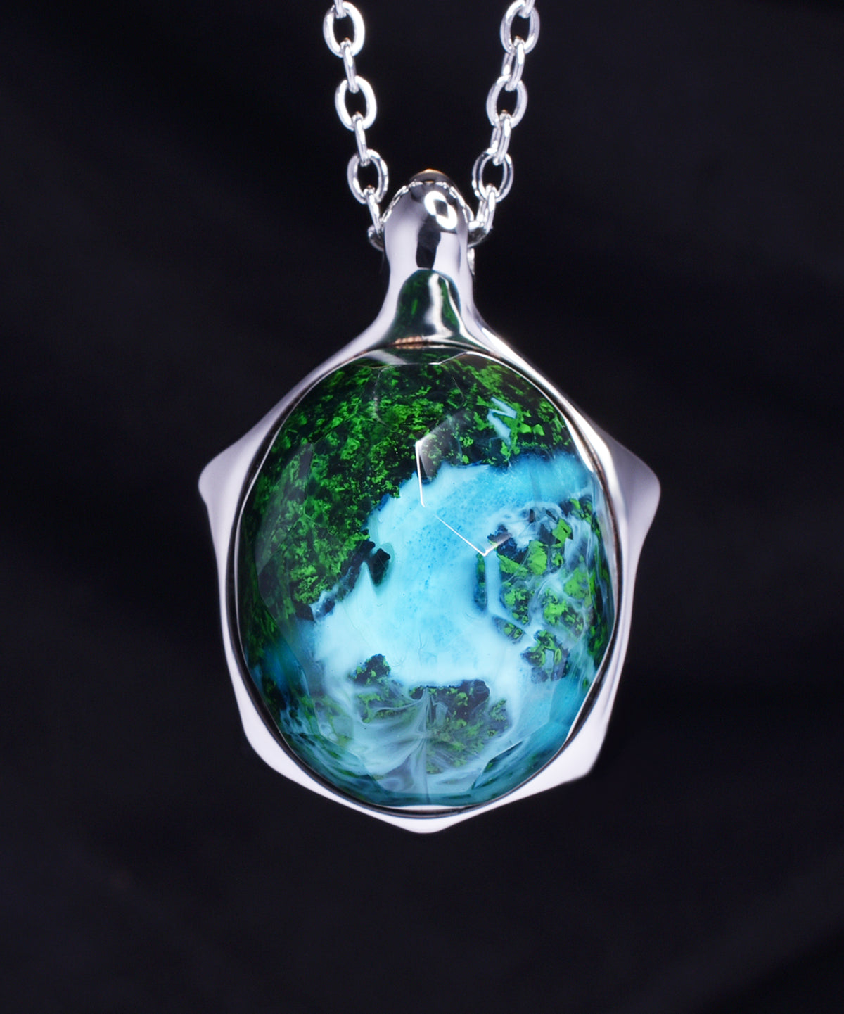 Azure Falls &amp; Turtle Pendant (COMBO)