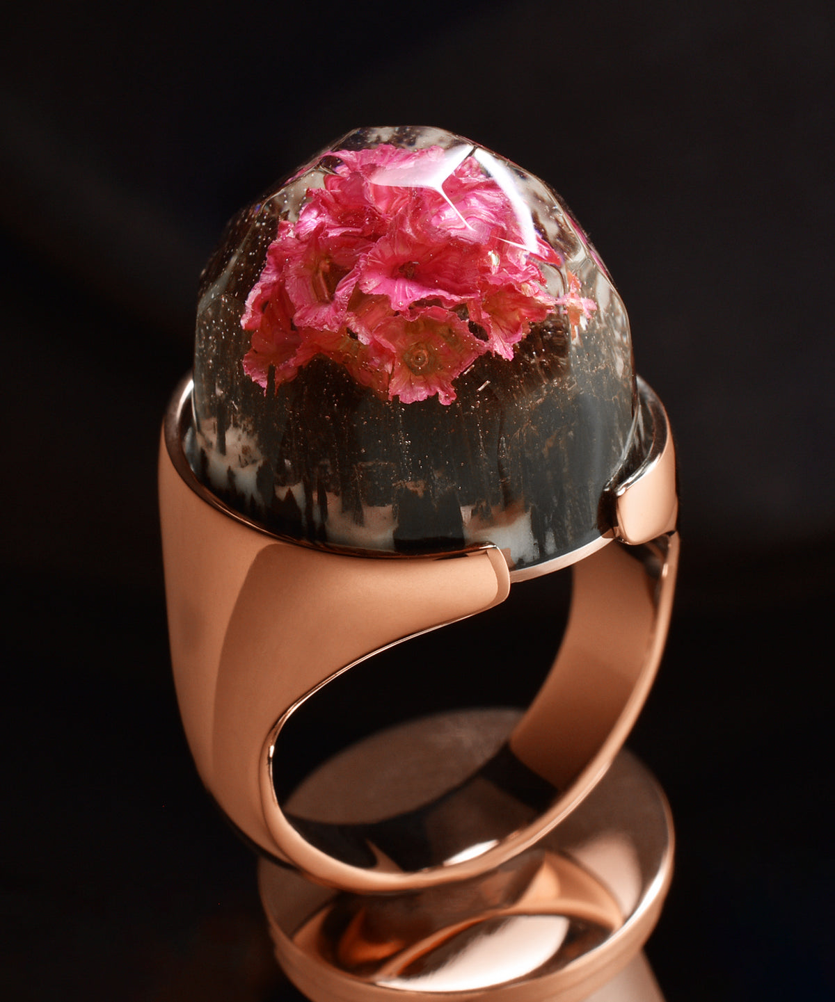 Rose Gold Halo Ring (BASE)