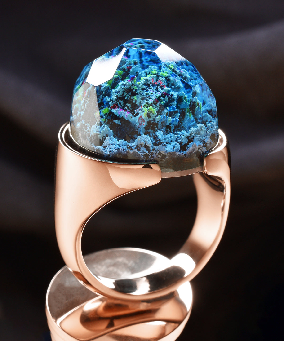 Rose Gold Halo Ring (BASE)