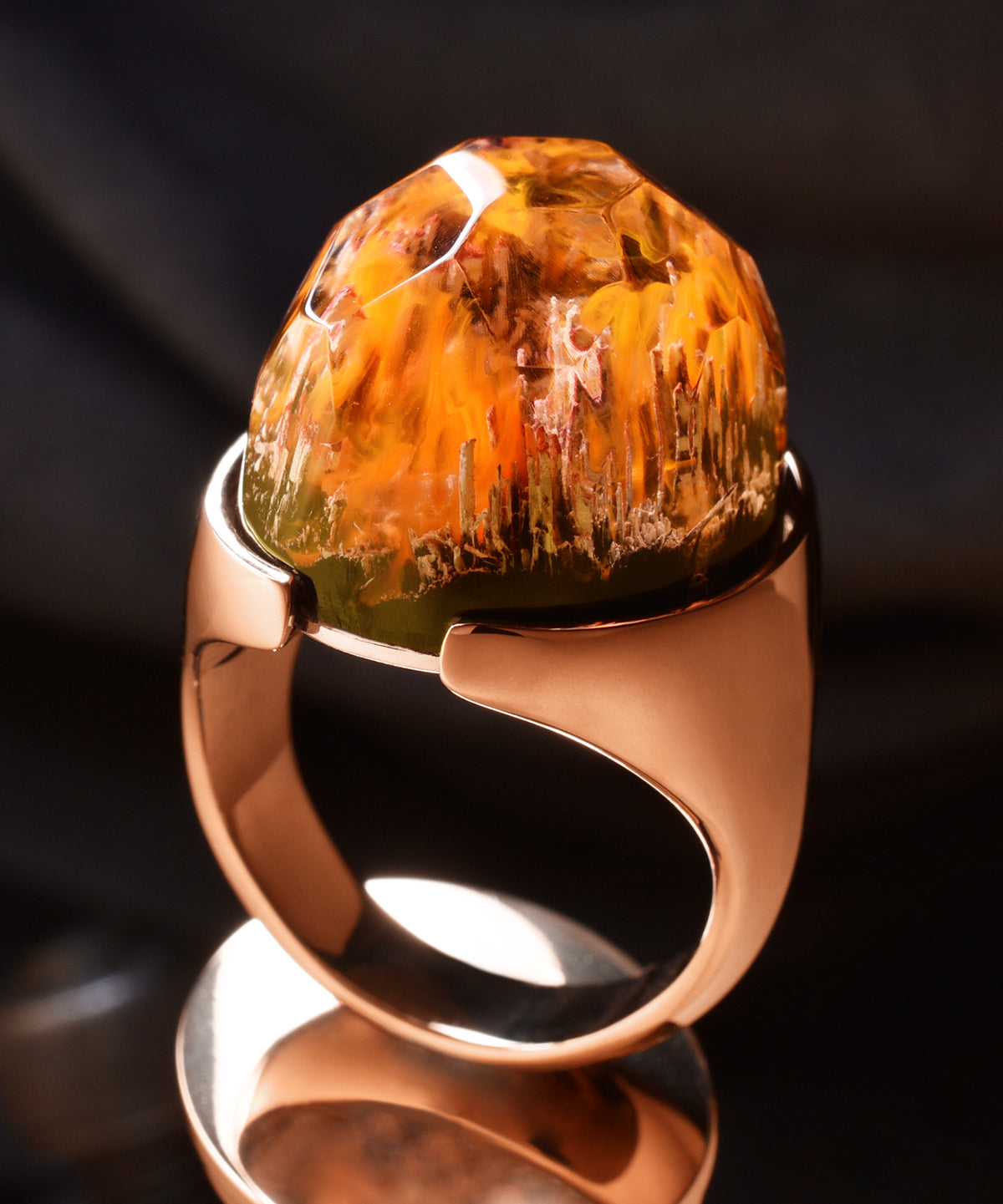 Rose Gold Halo Ring (BASE)
