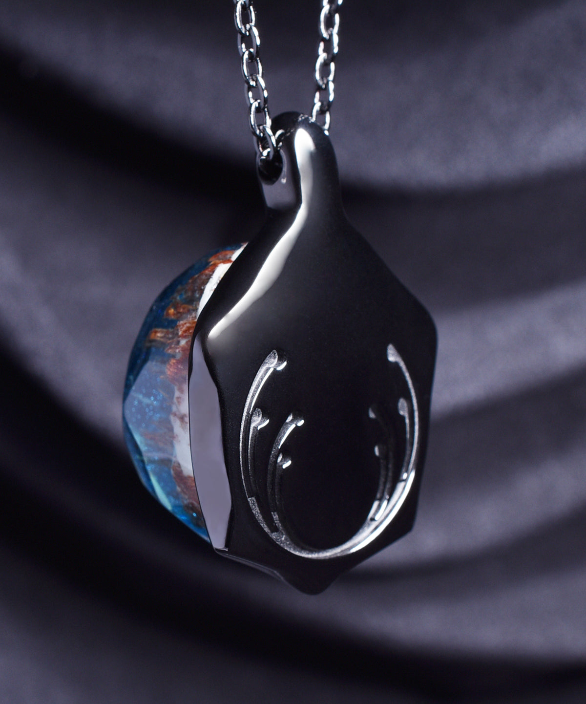 Enchanted Forest &amp; Black Turtle Pendant