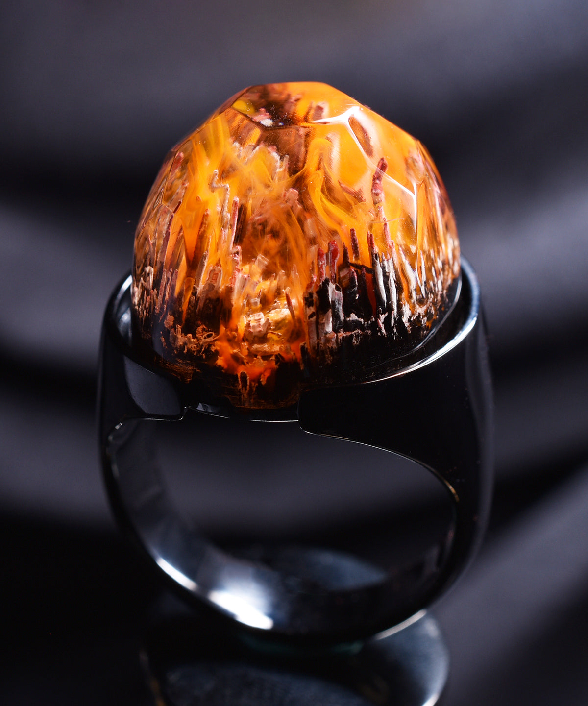 Ember Spirit &amp; Black Halo Ring