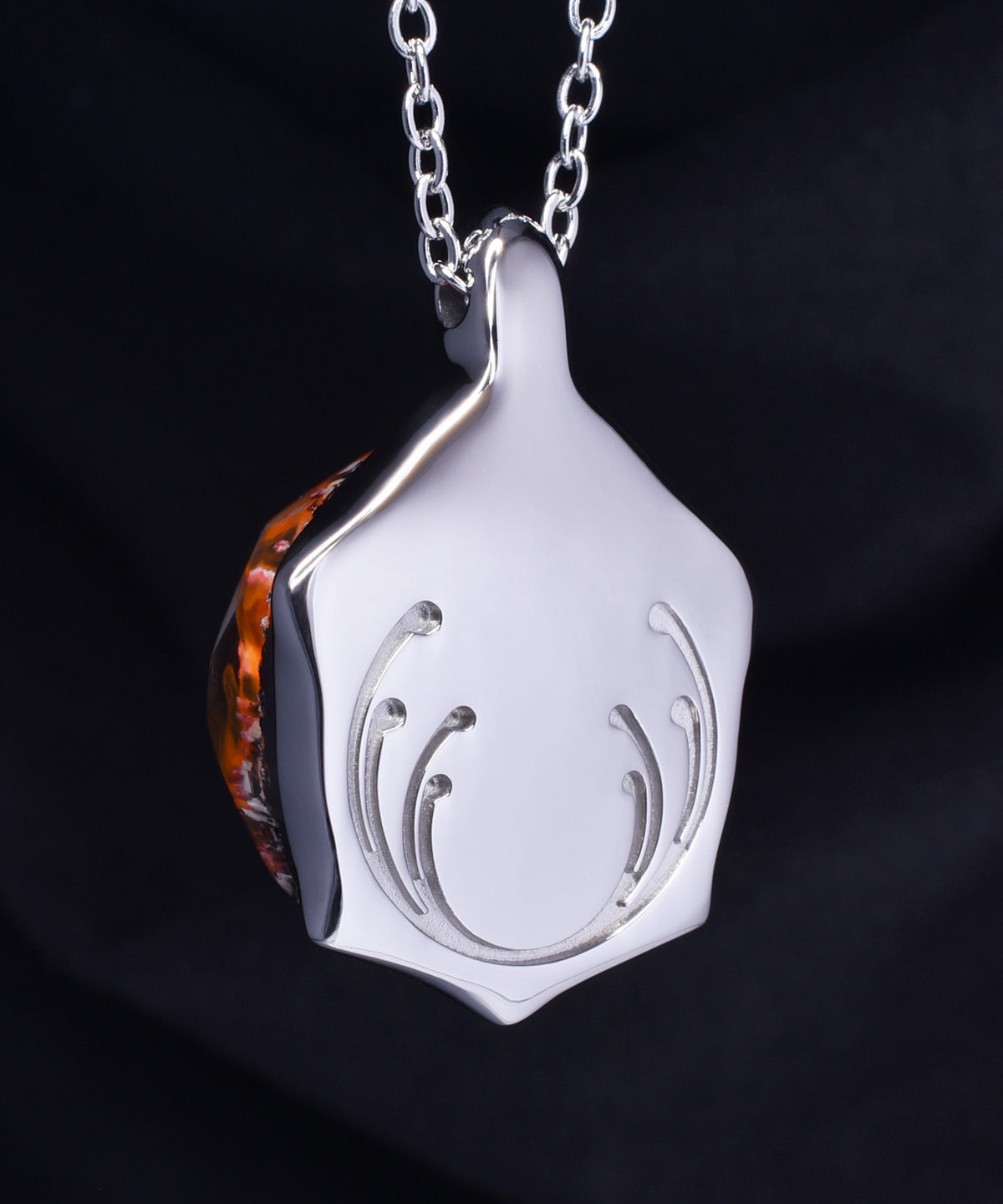 Ember Spirit &amp; Steel Turtle Pendant