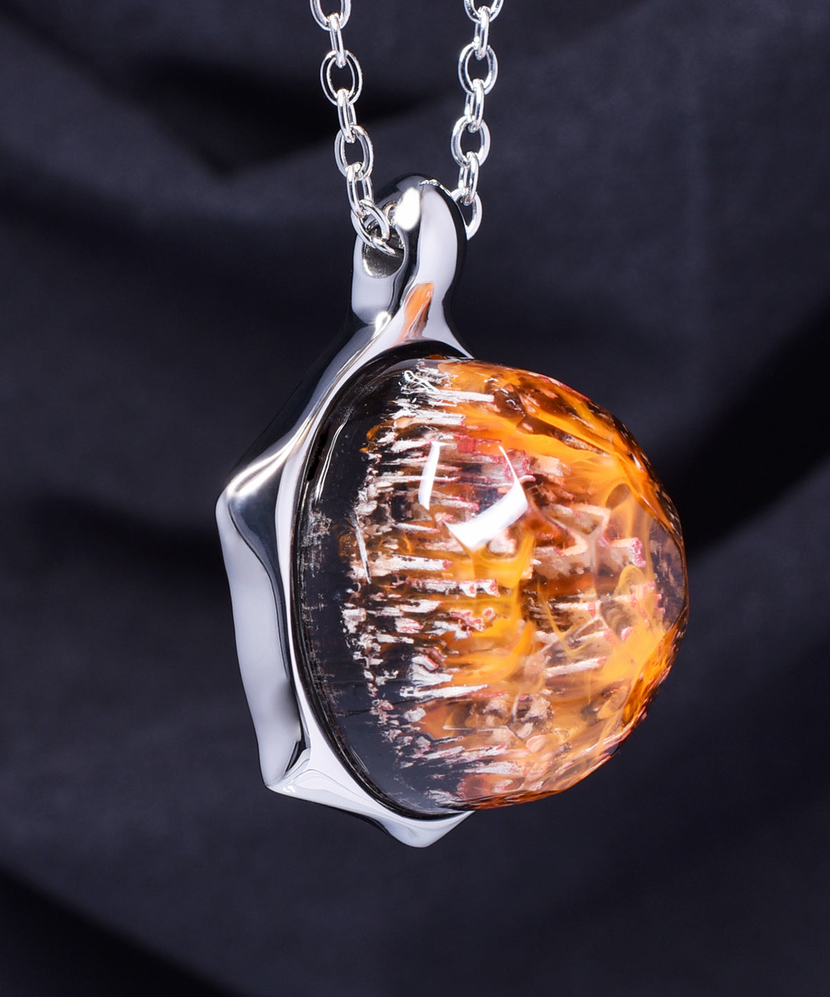 Ember Spirit &amp; Steel Turtle Pendant