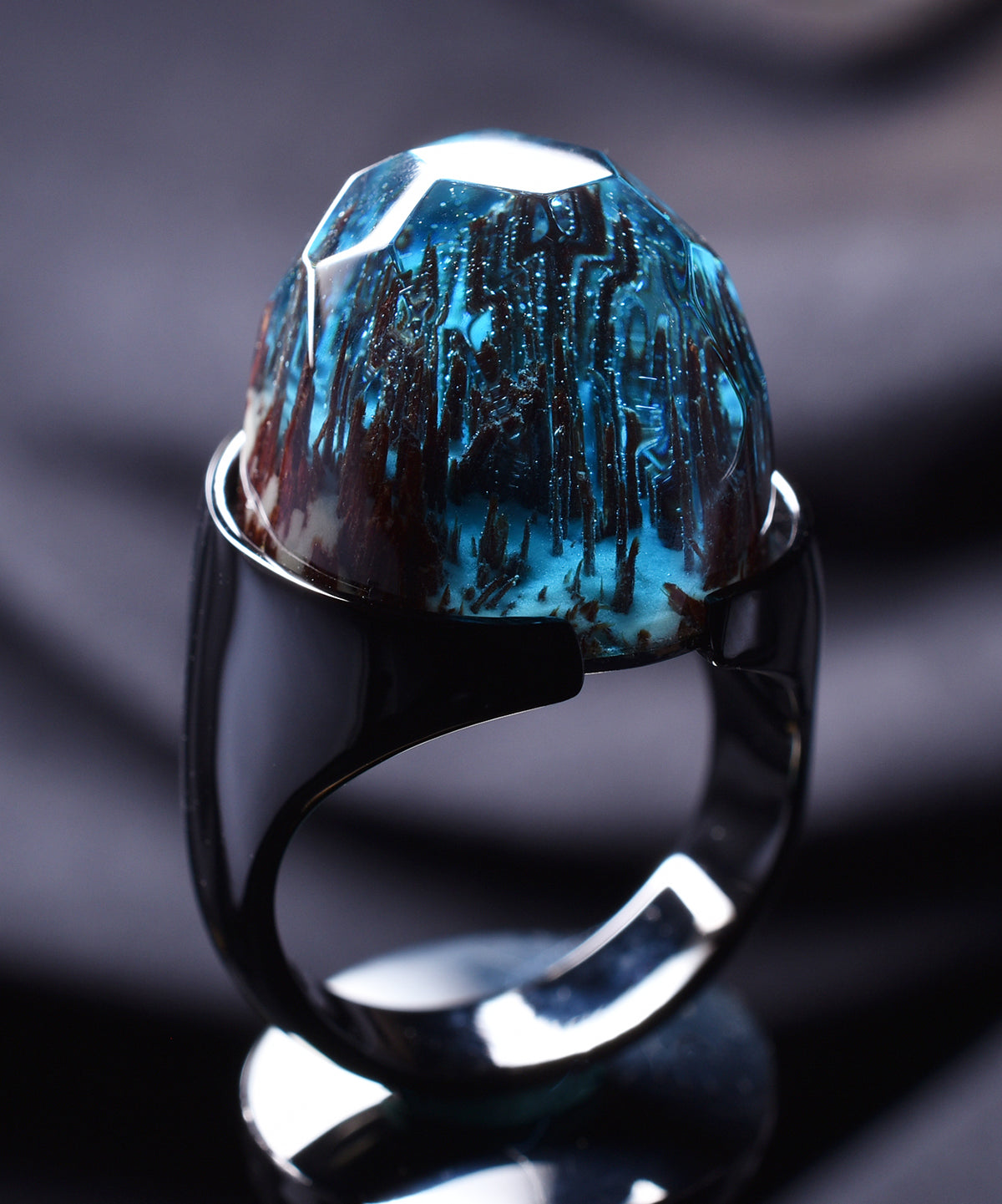 Enchanted Forest &amp; Black Halo Ring