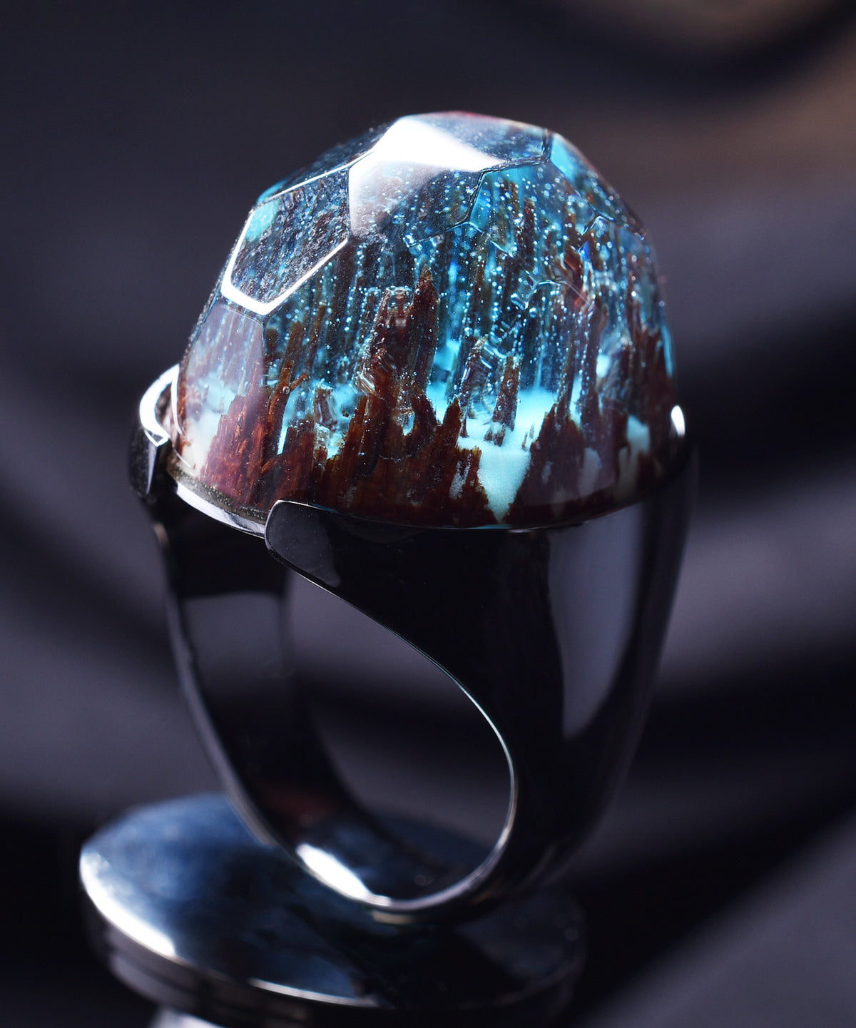 Enchanted Forest &amp; Black Halo Ring