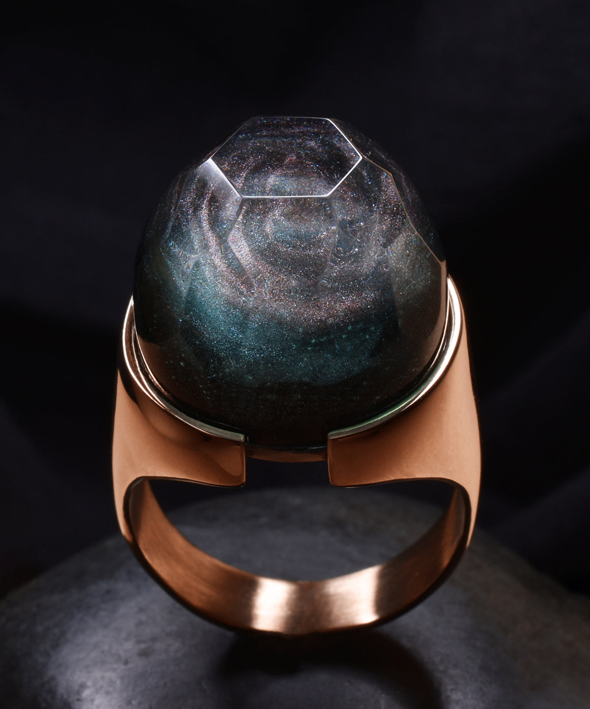 Rose Gold Halo Ring (BASE)