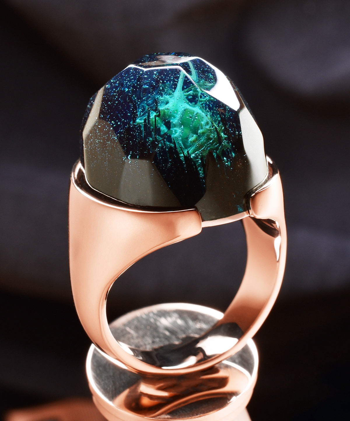 Rose Gold Halo Ring (BASE)