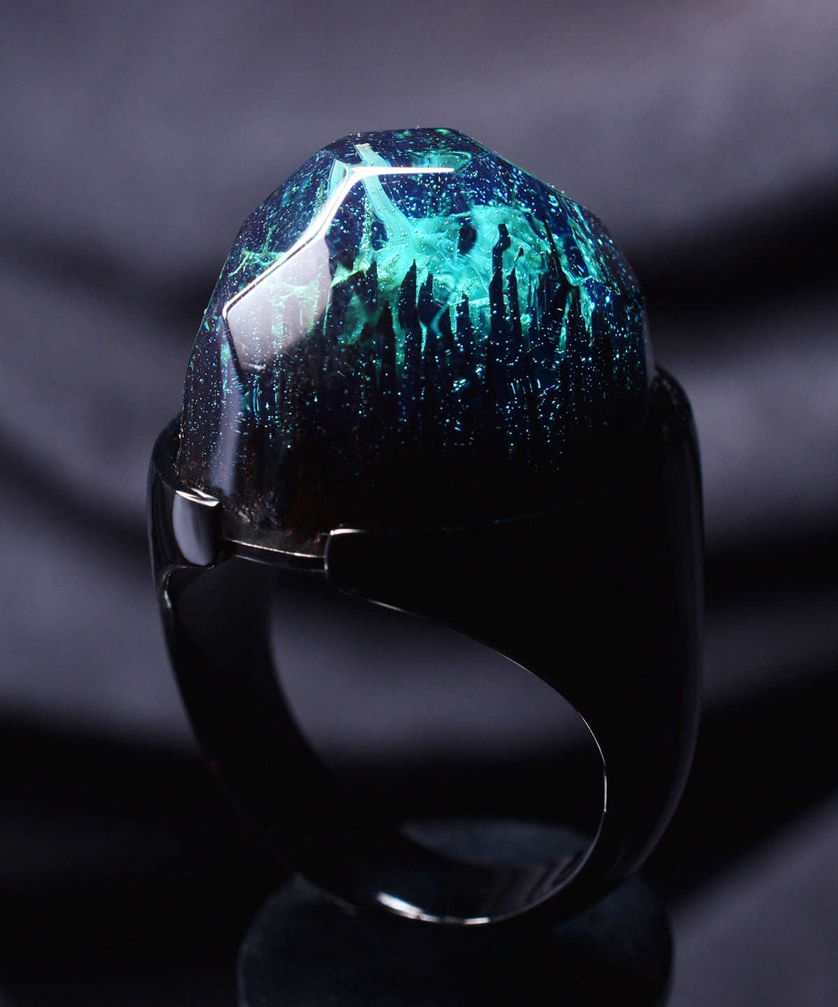 Ocean Oasis &amp; Black Halo Ring