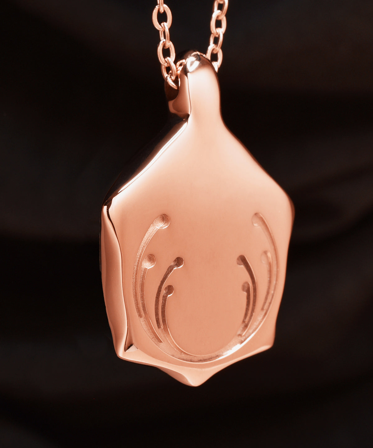 Ethereal Blossom &amp; Rose Gold Turtle Pendant