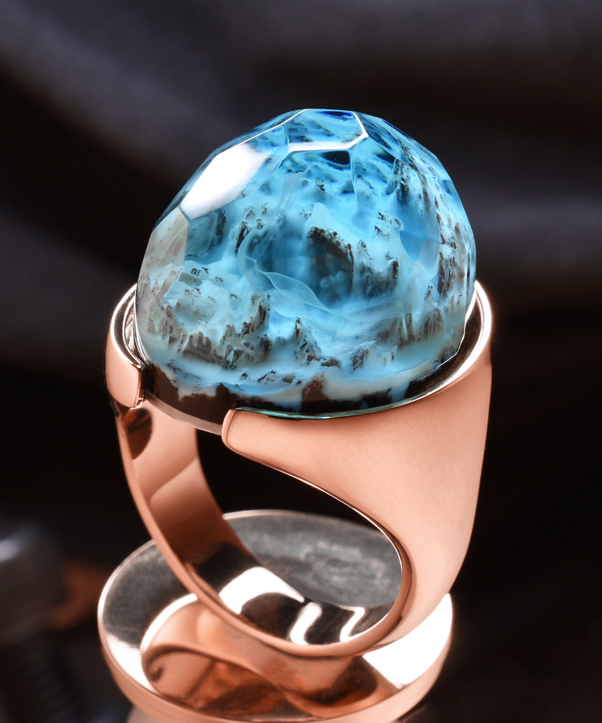 Rose Gold Halo Ring (BASE)